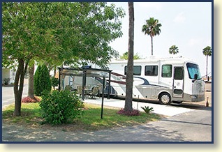 Our South Texas RV park sites are large and level